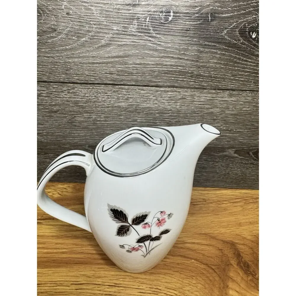 Vintage Noritake Grayson Coffee Pot & Lid #5697 Height 7.5”~Unused